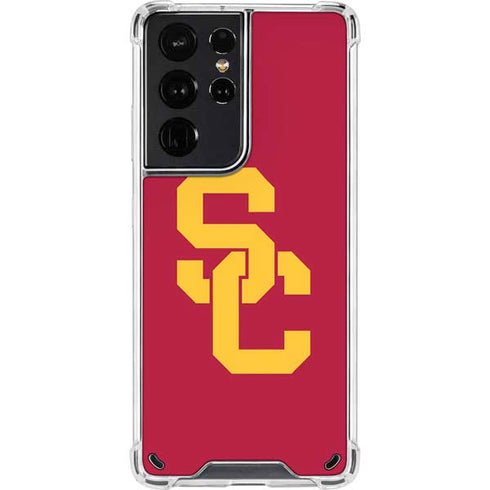University of Southern California USC Red Logo Galaxy S21 Ultra 5G Clear Case